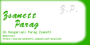 zsanett parag business card